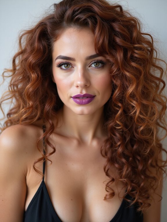 twisted half up curly style