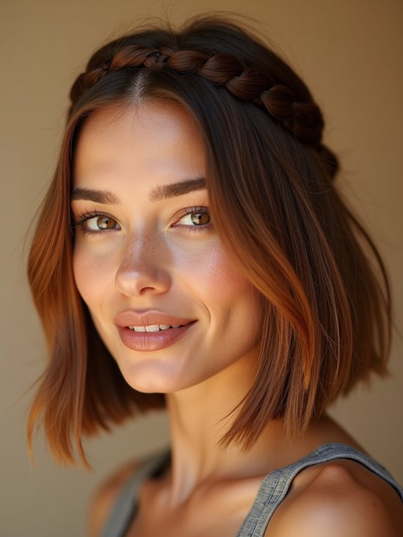twisted halo braid textured pins