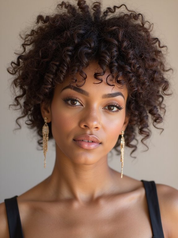 varied curly updo styles