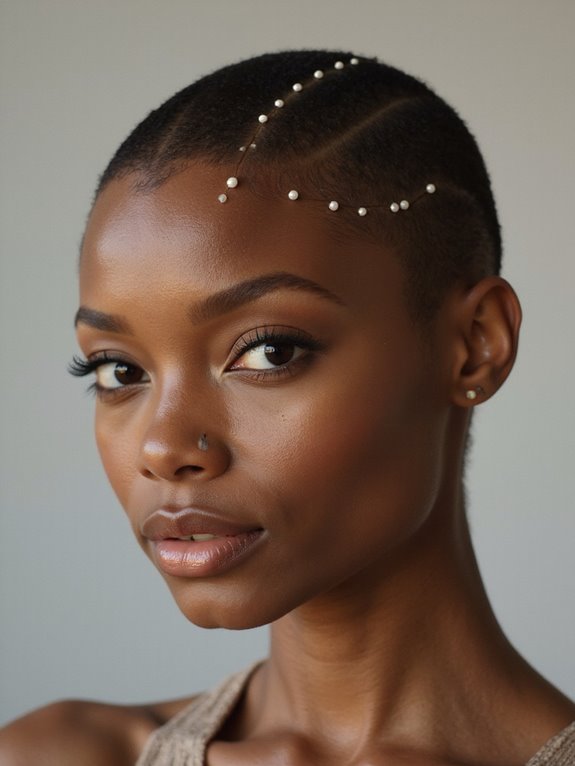 velvety buzz with pearls
